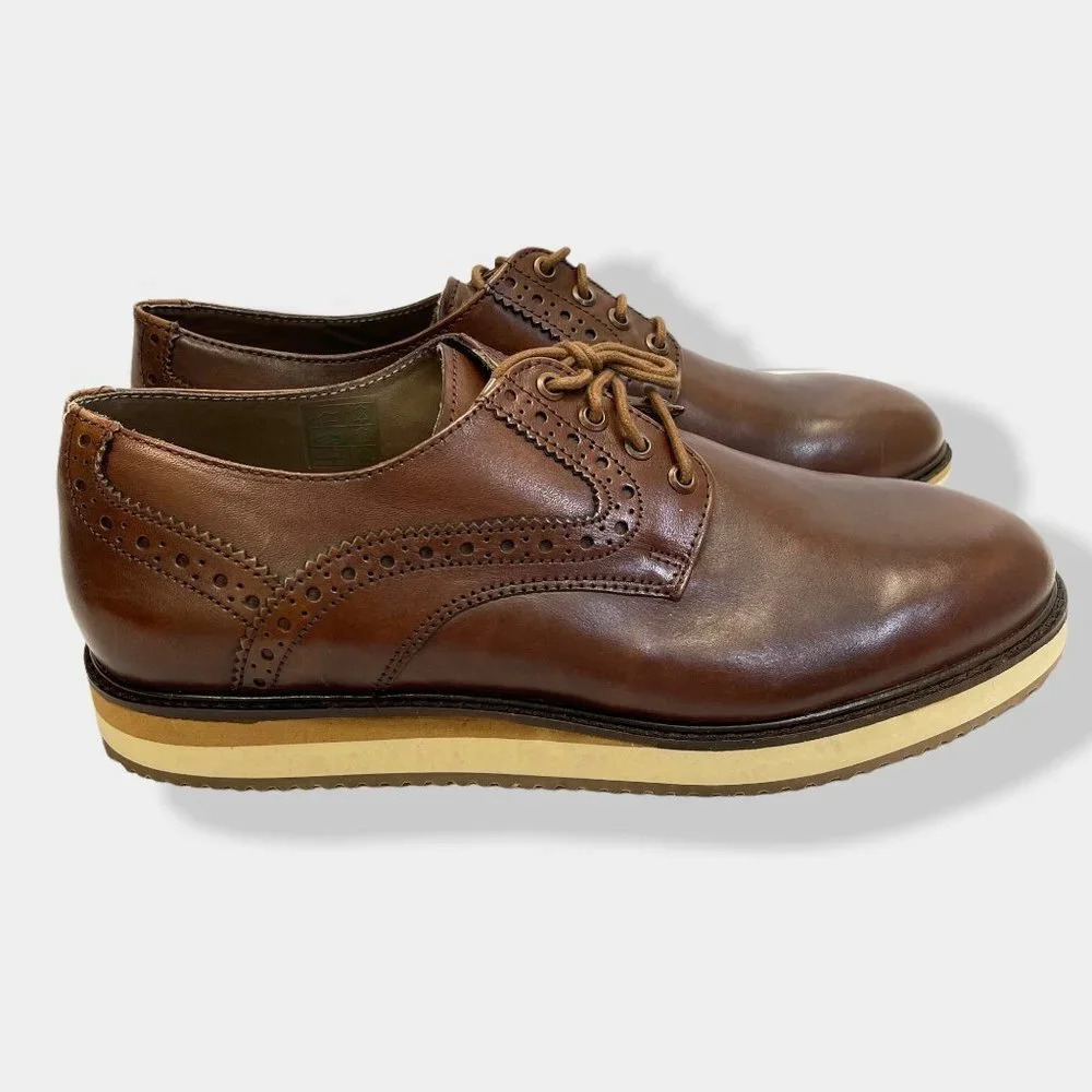 FRANK Wright Marvin Leather Brogue Oxford Shoe